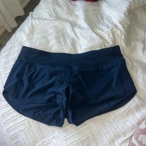 Navy Lululemon speed up shorts